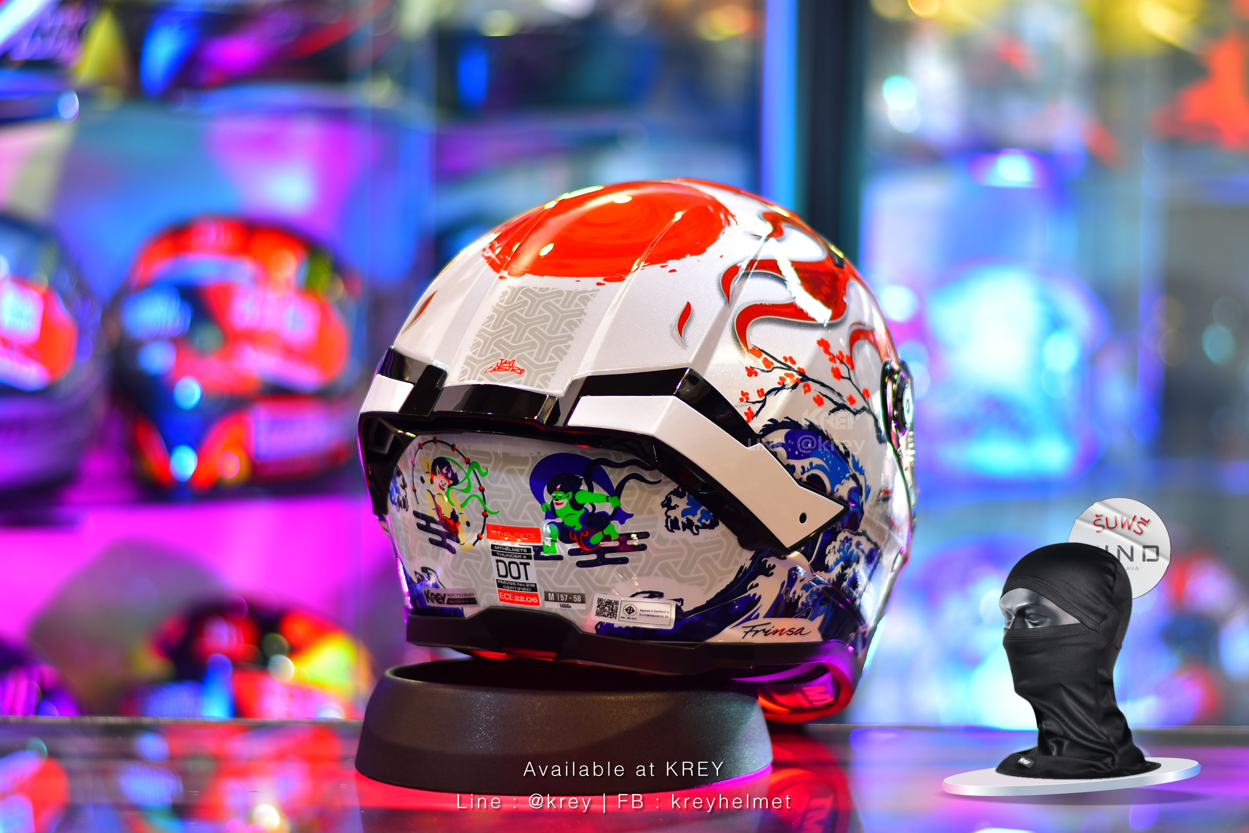 MT model THUNDER 4 SV YAMANAKA JAPAN GLASS WHITE RED