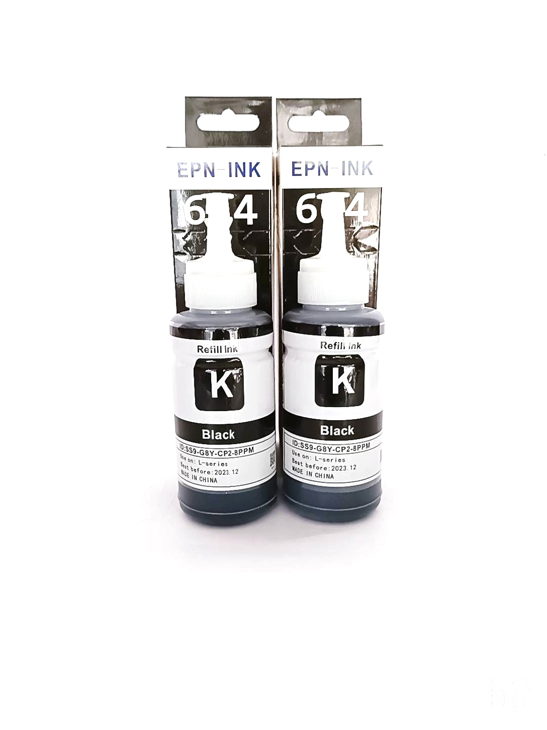 น้ำหมึกเติมสีดำ 2 ขวด ขนาด 70ml เครื่องปริ้นเตอร์ Epson L100/ 110/ 120/ 200/ 210/ 220/350/ 355/ 360/ 365/ 455/ 485…