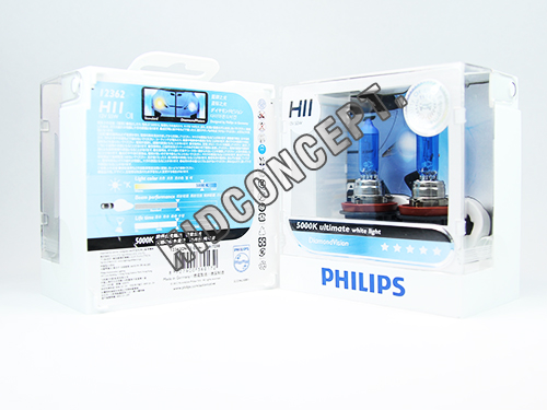 หลอดไฟ Phillip DV 5000K H11 55W