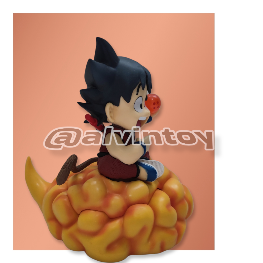 Action Figure Son Goku Fes โงกุนตอนเด็ก ขี่เมฆ ขนาดความสูง 15 ซม. ผลิตจากวัสดุ PVC คุณภาพดี