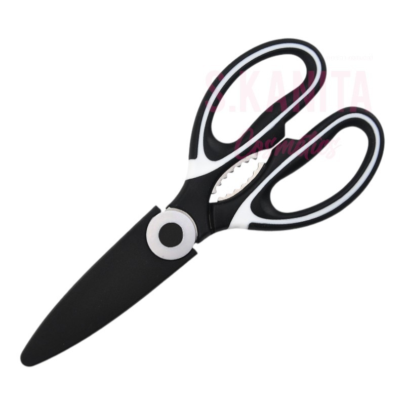 กรรไกรตัดกระดาษด้ามสีดำ 1 อัน scissor