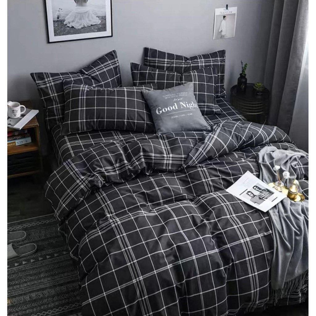 ชุดเครื่องนอน ผ้าปูที่นอน6ฟุต พร้อมผ้านวมขนาด 6ฟุต