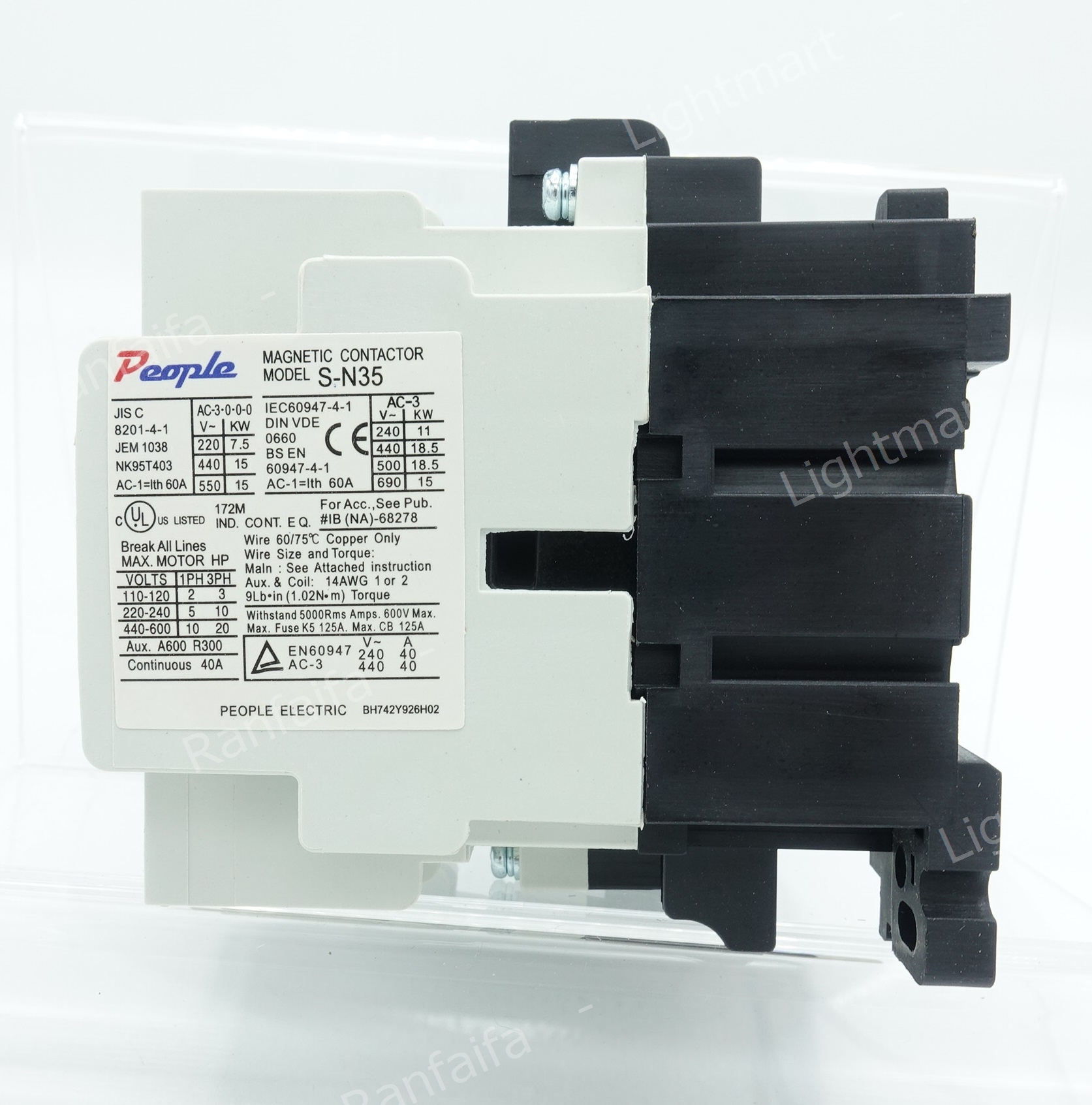 Magnetic Contactors S- N35 Coil 220V (60A) People