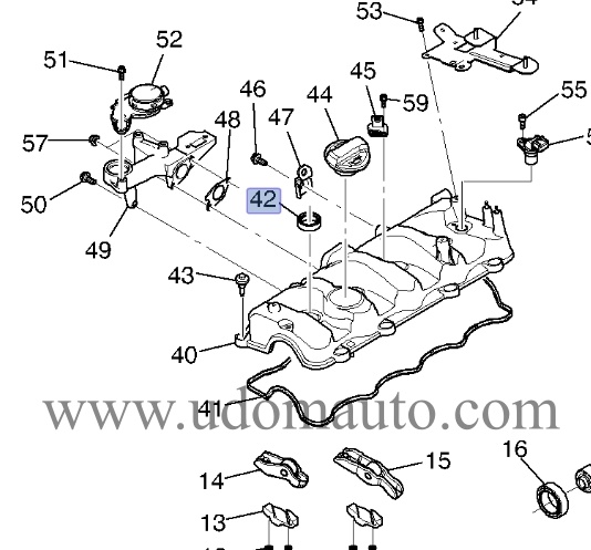 ซีลรองเบ้าหัวฉีด CAPTIVA 2.0L ปี07-11 ดีเซล (1ชุด=4ชิ้น)