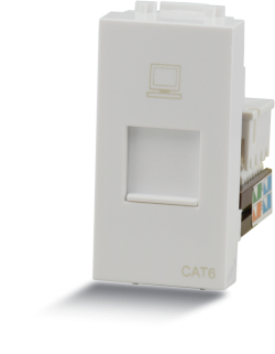 เต้ารับคอมพิวเตอร์ Cat6 สีขาว I-modern