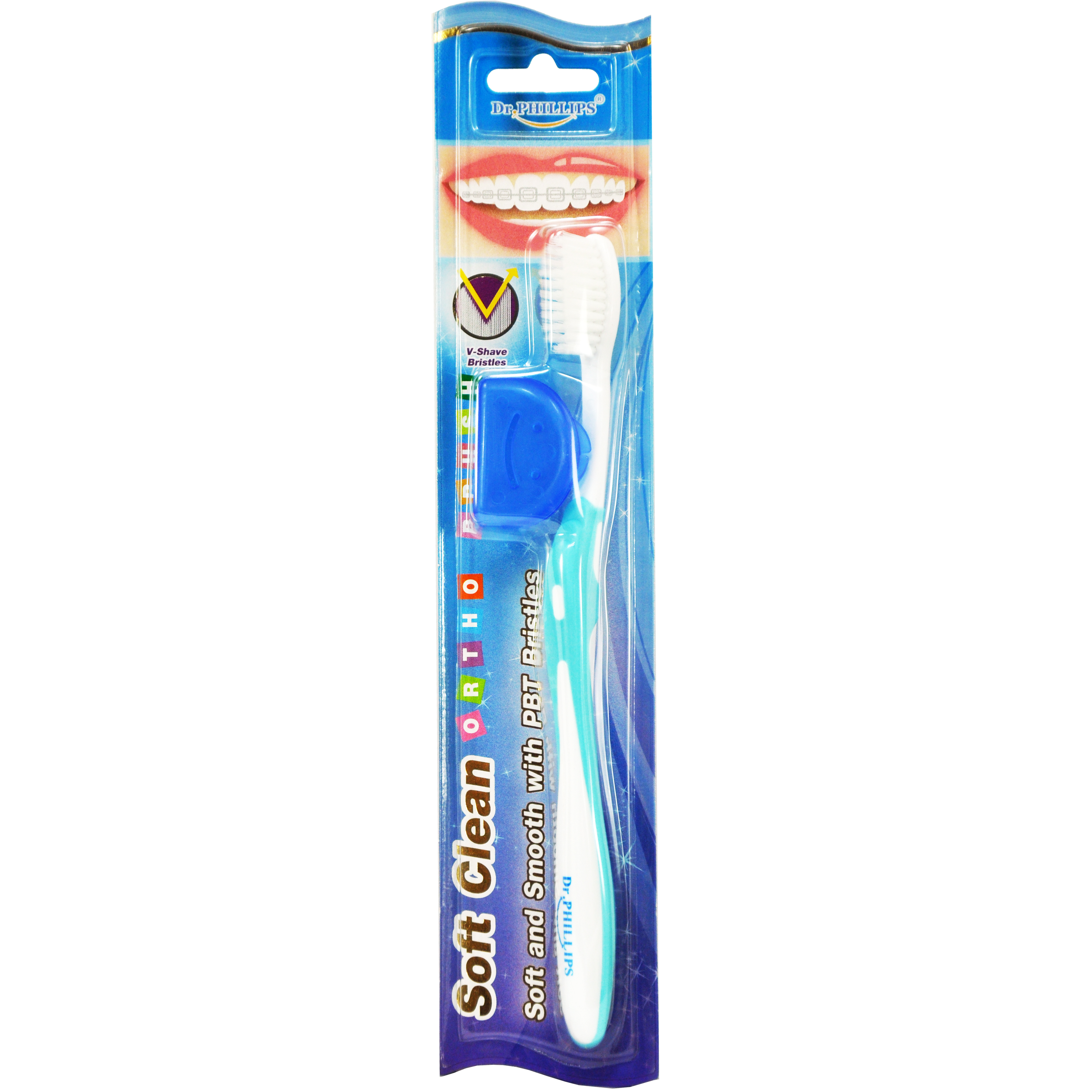 (ซื้อ3 ราคาพิเศษ) Dr. Phillips แปรงสีฟันสำหรับคนจัดฟัน รุ่น Soft Clean มีขนแปรงปลายเรียวแหลม และนุ่ม
