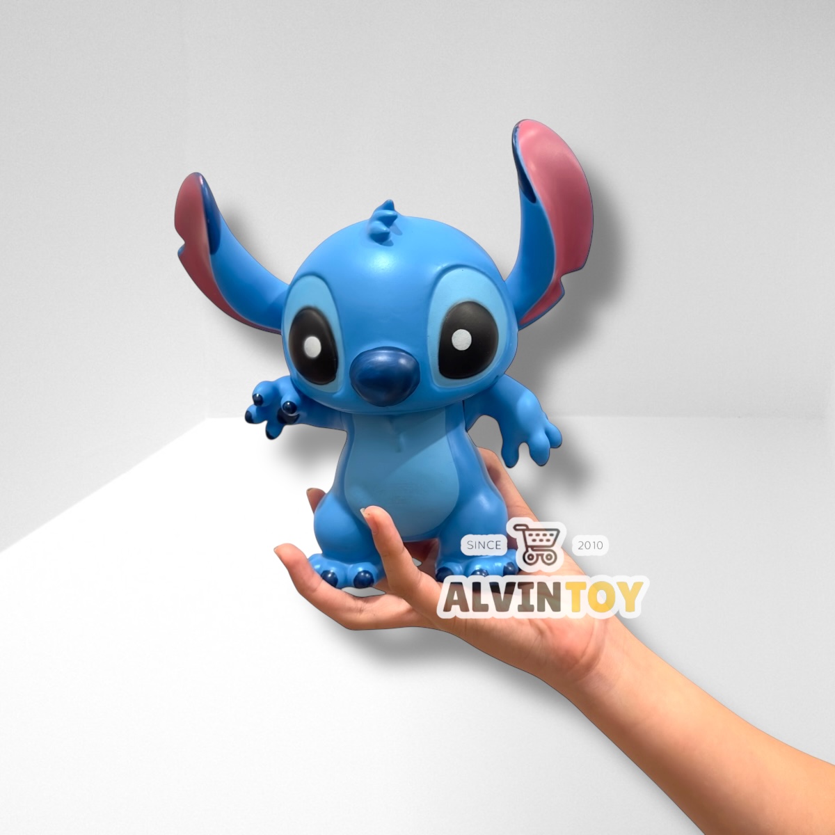 โมเดล Stitch - สติทช์ ตัวใหญ่ ขนาดความสูง 20.5 ซม.วัสดุซอร์ฟไวนิล