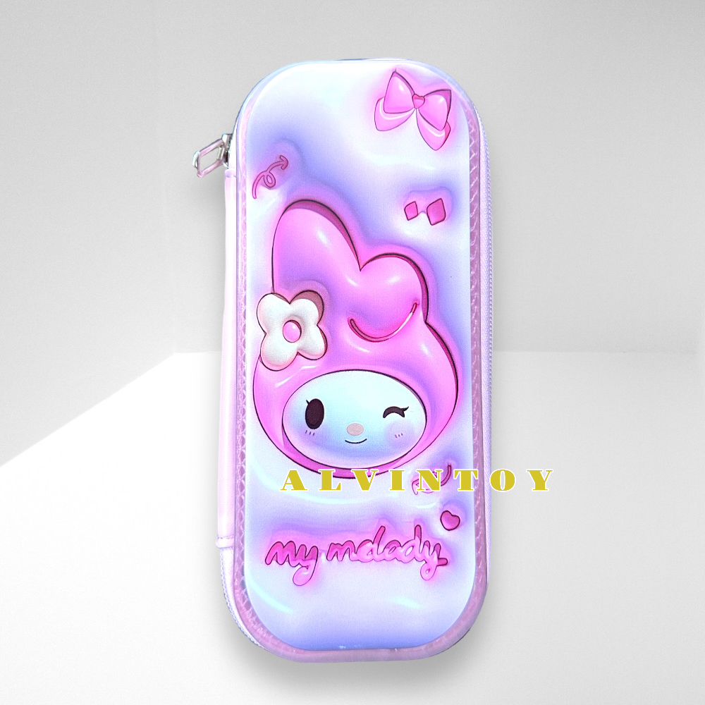 กระเป๋าดินสอไฟเบอร์ซิปรอบ My Melody มาย เมโลดี้