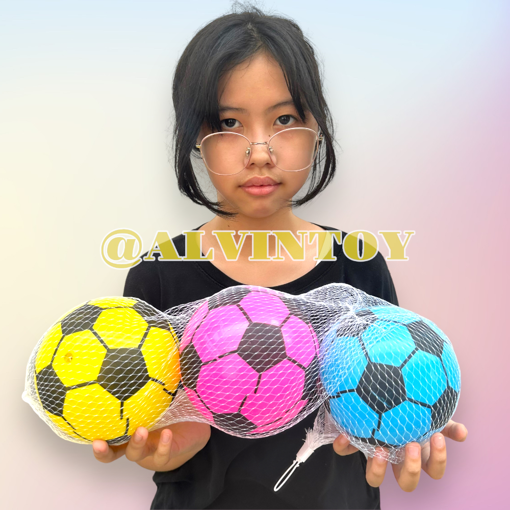 ลูกบอลยางนิ่ม 3 ลูก ขนาด 15 ซม. ลูกบอล ลูกบอลนิ่ม บอลยาง