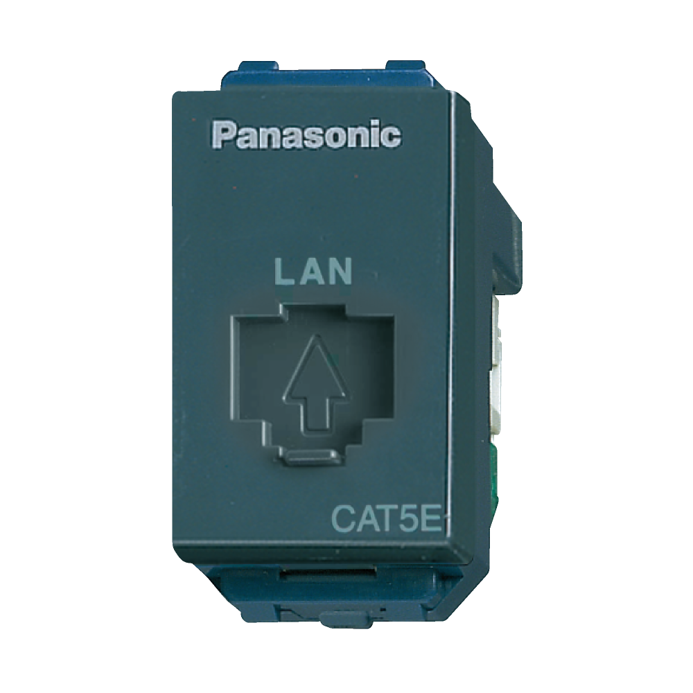 เต้ารับคอมพิวเตอร์ Cat5e (สีเทา)