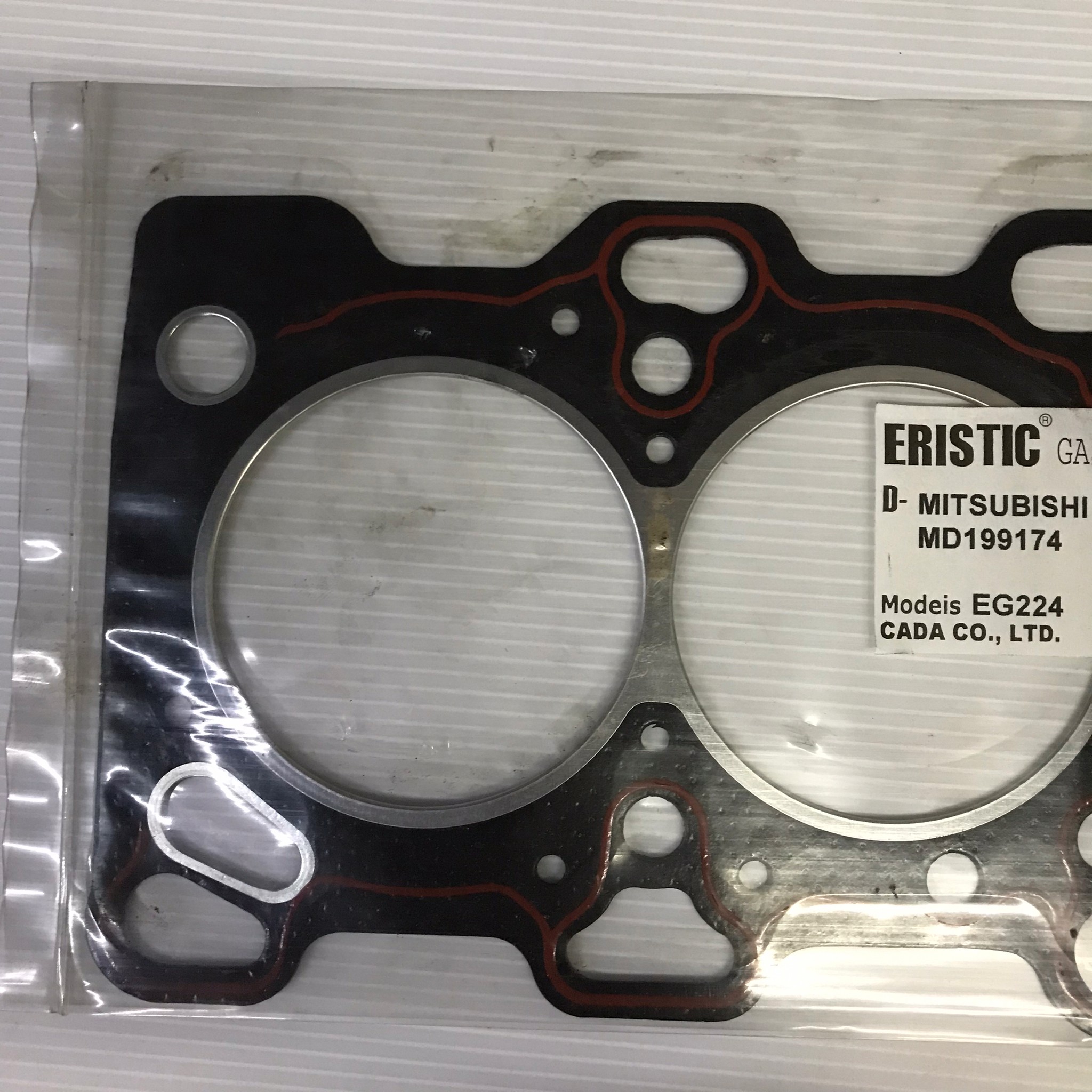 ประเก็นฝาสูบ MITSUBISHI 4G63K / 16 วาล์ว มิตซูบิชิ MD199174 / EG224 (แบบไฟเบอร์) ERISTIC