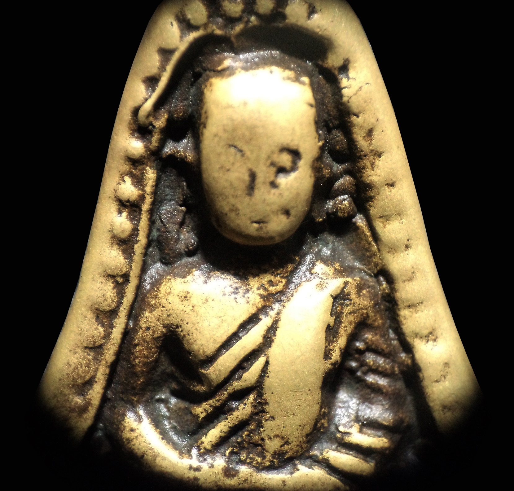 หลวงพ่อเงิน วัดบางคลาน เหรียญหล่อจอบใหญ่ ชายเดี่ยว