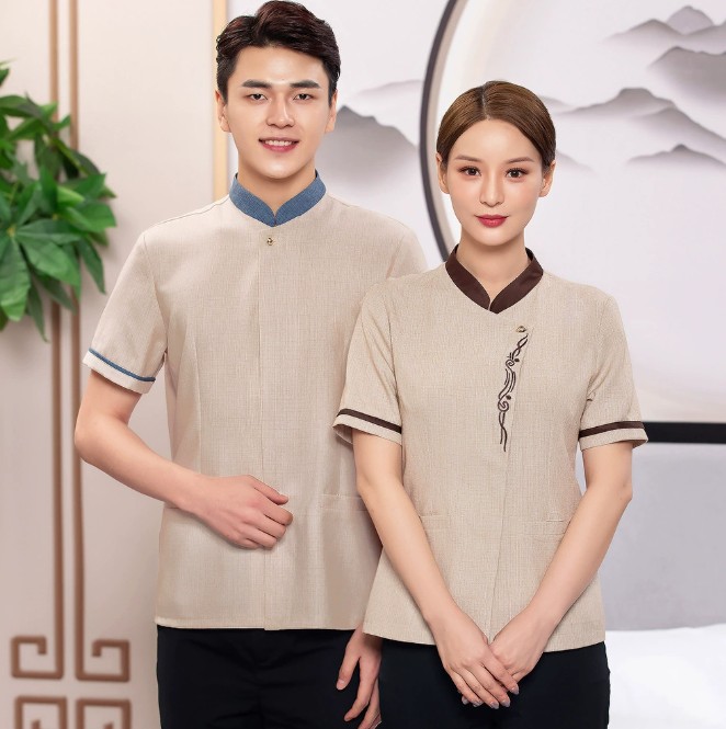 ชุดฟอร์มพนักงานทำความสะอาด เสื้อแม่บ้าน พ่อบ้าน เบลบอย