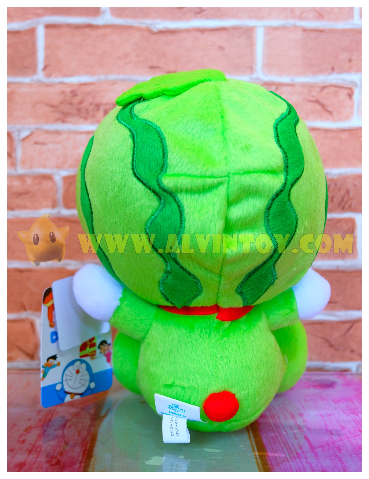 ตุ๊กตา โดราเอม่อน ชุดแตงโม