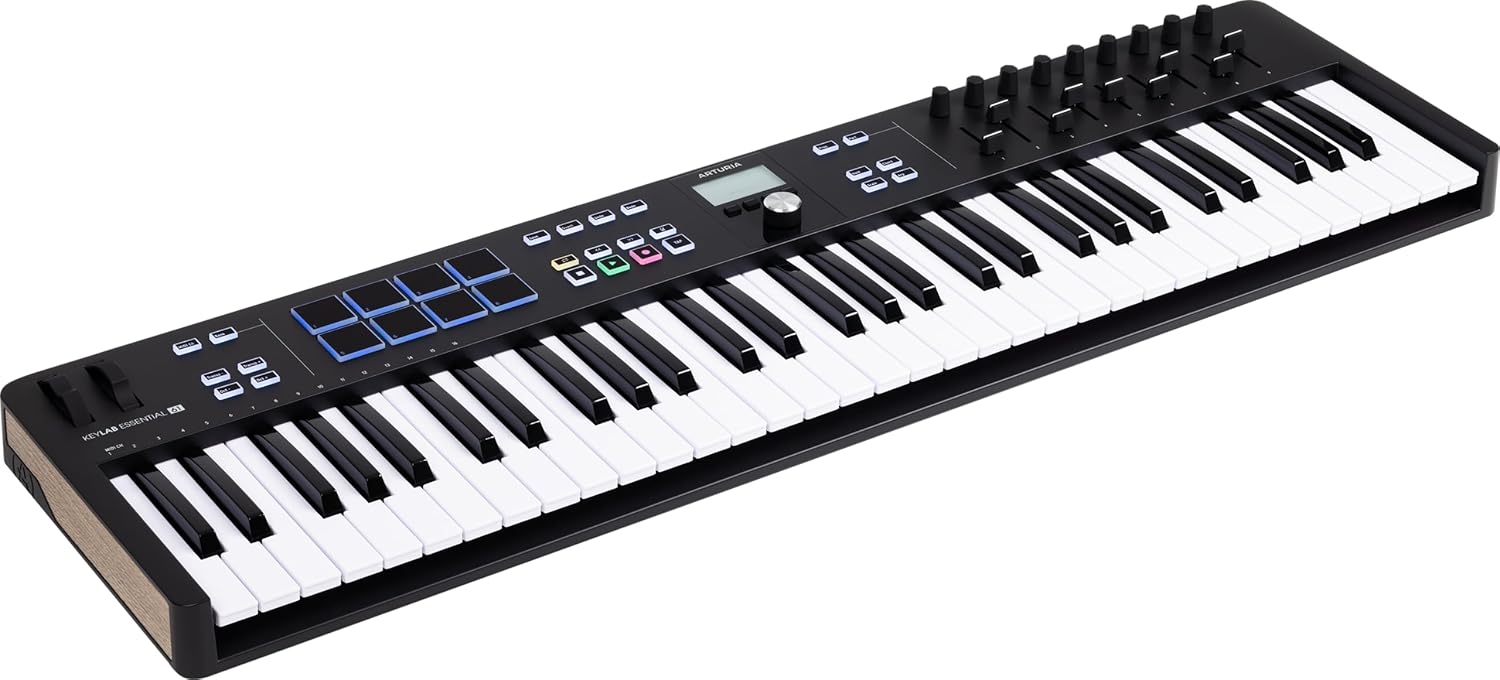 Arturia KeyLab Essential 61 mk3 *ของแท้รับประกัน 1ปี* 61 Key Midi Keyboard Controller, มิดิคีย์บอร์ดคอนโทรลเลอร์