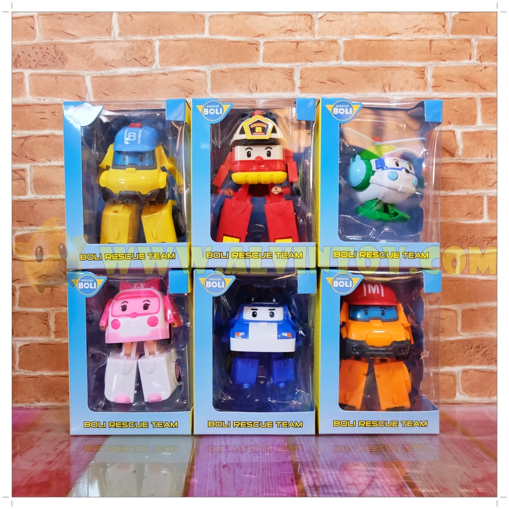 หุ่นยนต์ โรบอทคาร์ โพลี่ Robocar Poli Action Pack 6 กล่อง