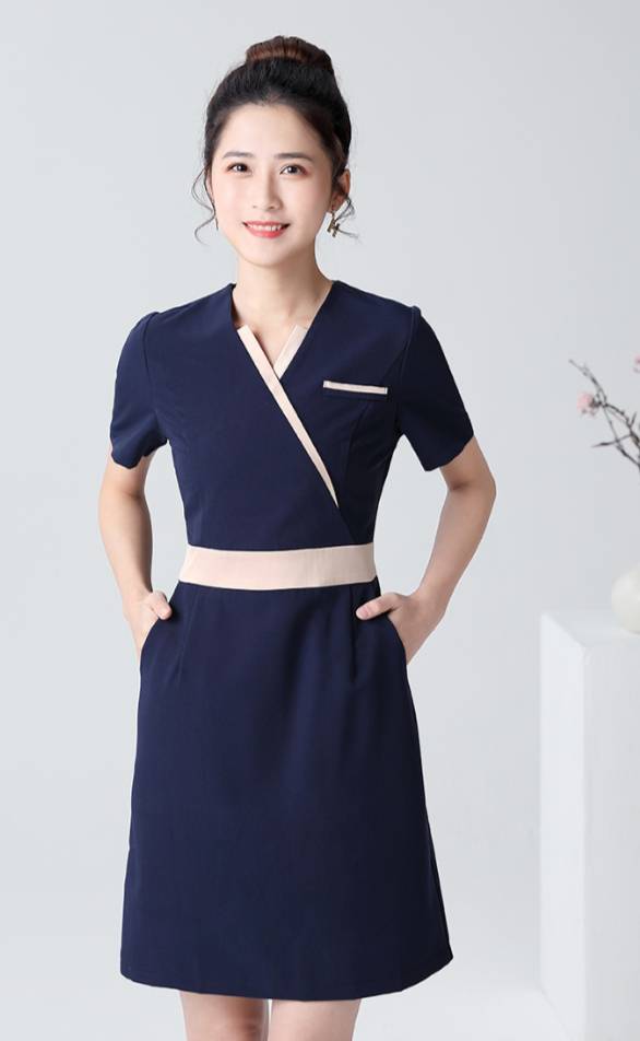 ชุดคลินิกความงาม ชุดสปา ชุดพนักงานเสริมสวย ชุดพนักงานต้อนรับ