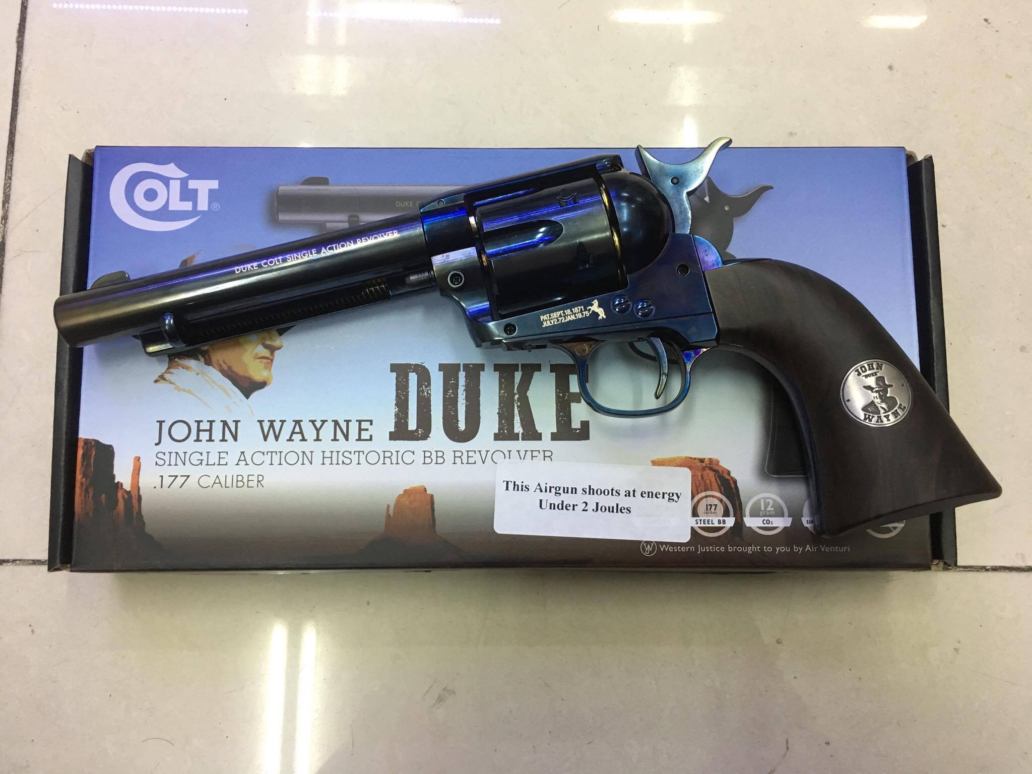 COLT SAA.45 MIDNIGHTBLUE UMAREX ( John Wayne Duke Nickel )