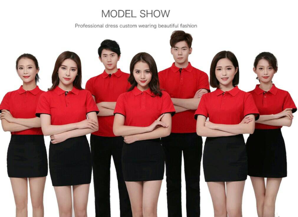 เสื้อยืดปกโปโล เสื้อโปโลแขนสั้น เสิ้อฟอร์มพนักงาน