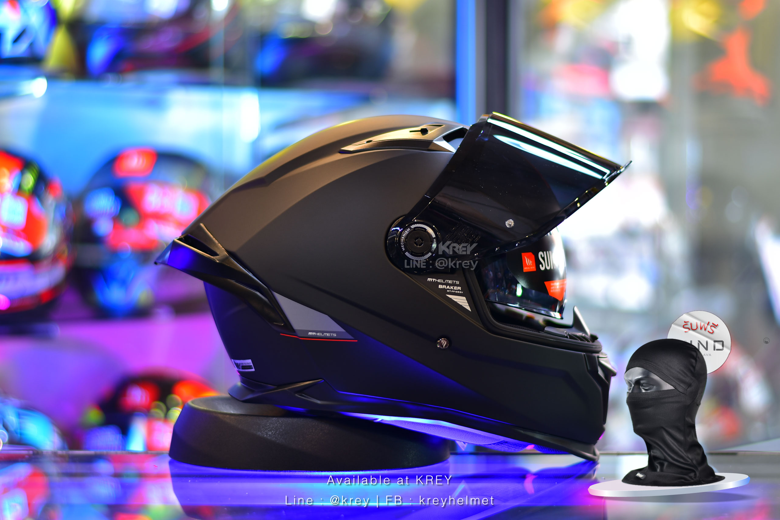 MT model BRAKER SV SOLID MATT BLACK