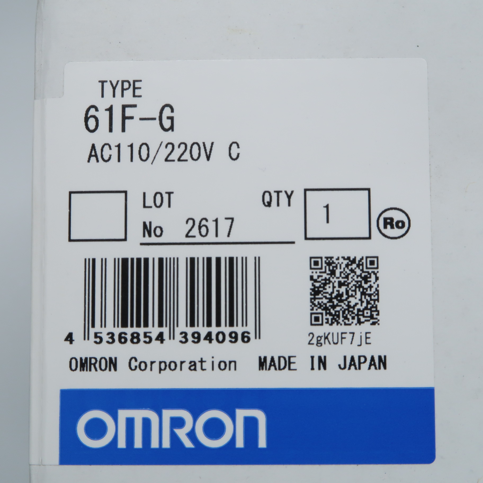 คอนโทรลปั๊ม 61F-G Omron