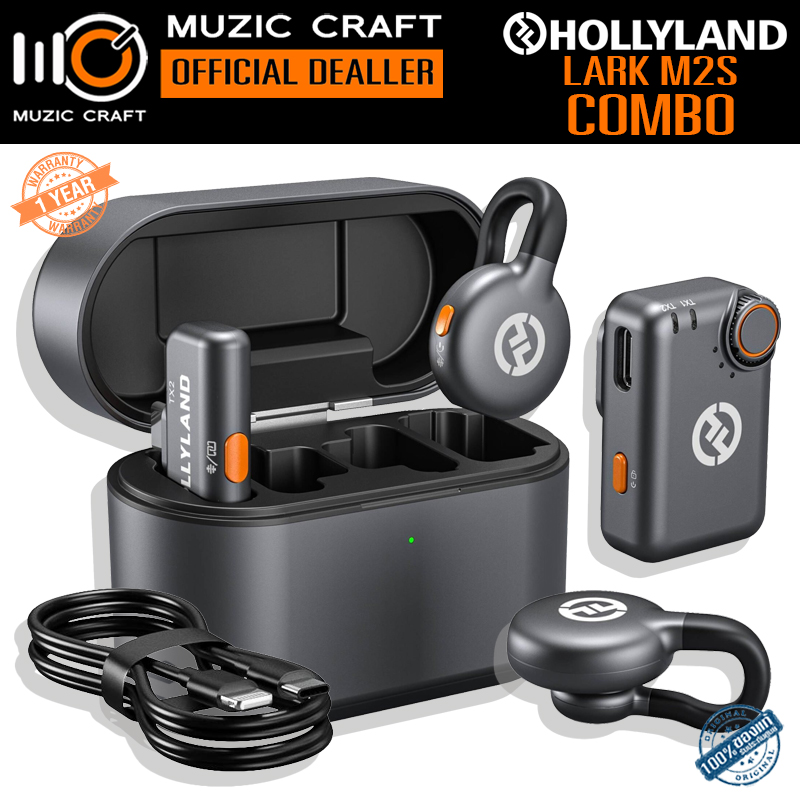 Hollyland LARK M2S Combo *ของแท้รับประกัน 1ปี* 2.4 GHz Wireless Microphone System, ไมโครโฟนไร้สาย
