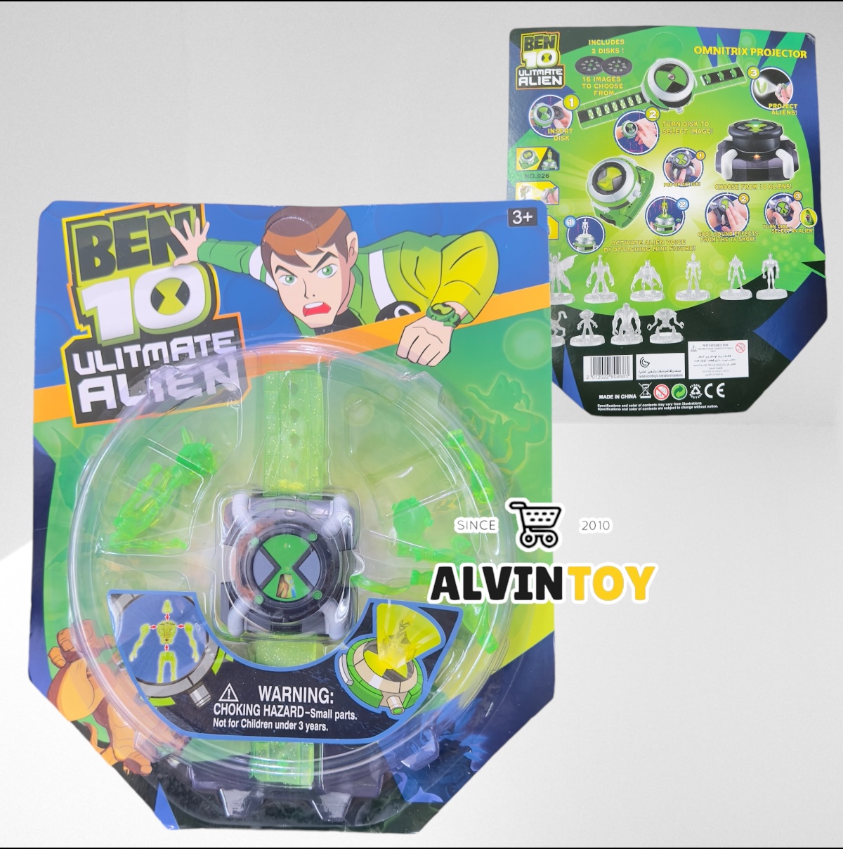 นาฬิกา Ben 10 Omnitrix พร้อมหุ่นฟิกเกอร์ ฉายภาพได้