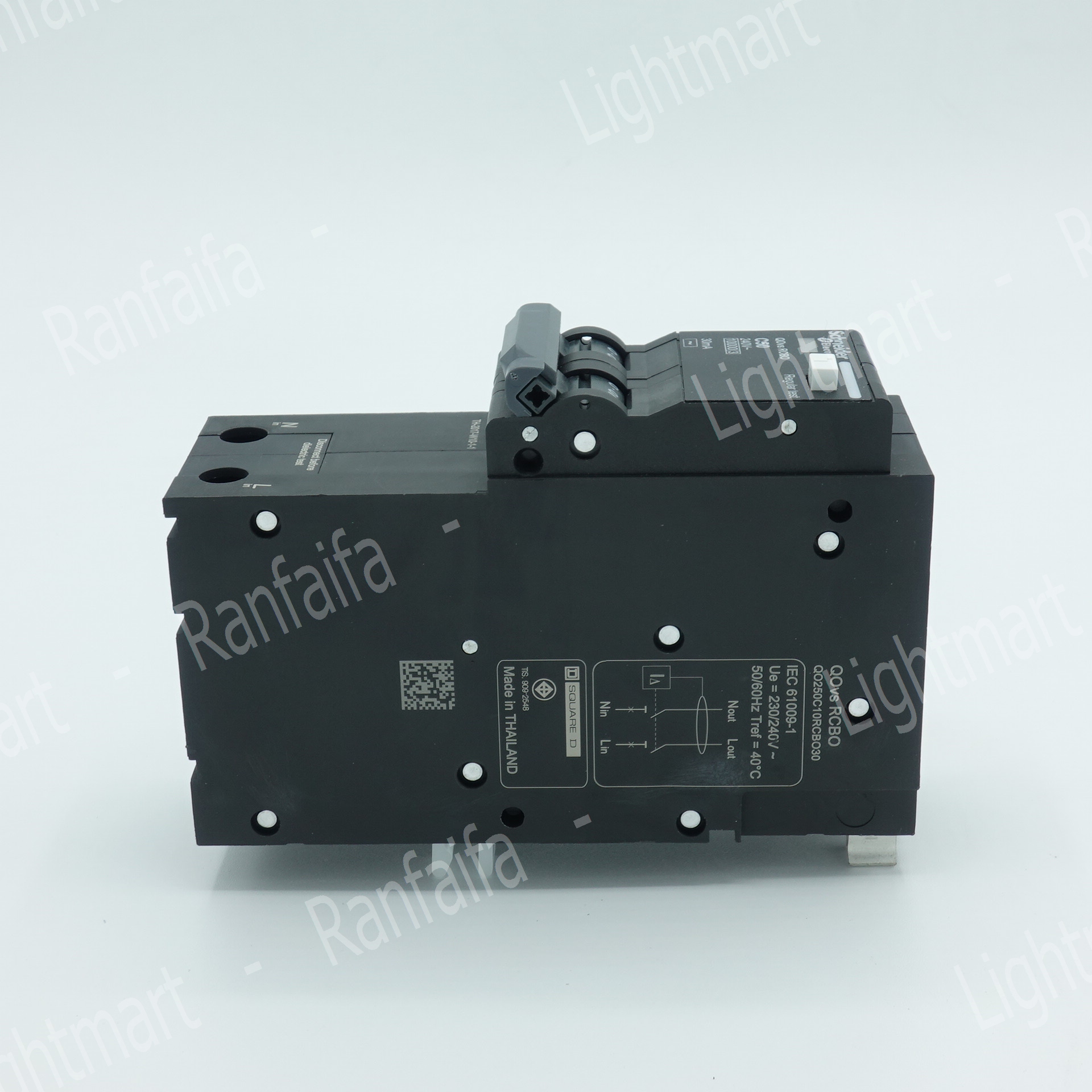 เมนเบรกเกอร์ 2P กันไฟดูด (RCBO) 16-63A "Schneider"