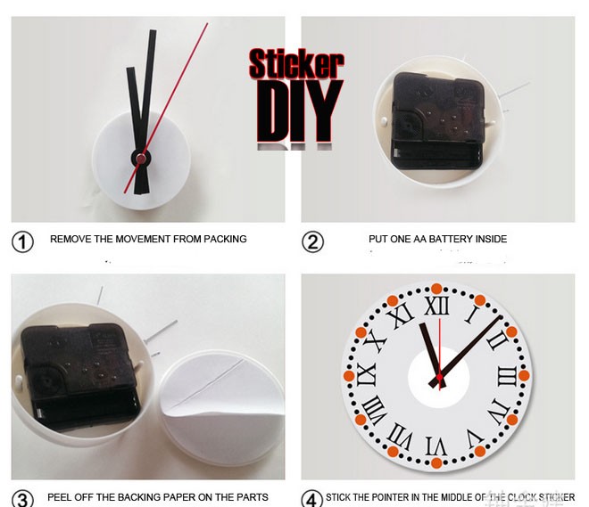 Wall clock sticker สติ๊กเกอร์นาฬิกาติดผนัง Basketball (กว้าง40cm.xสูง45cm.)