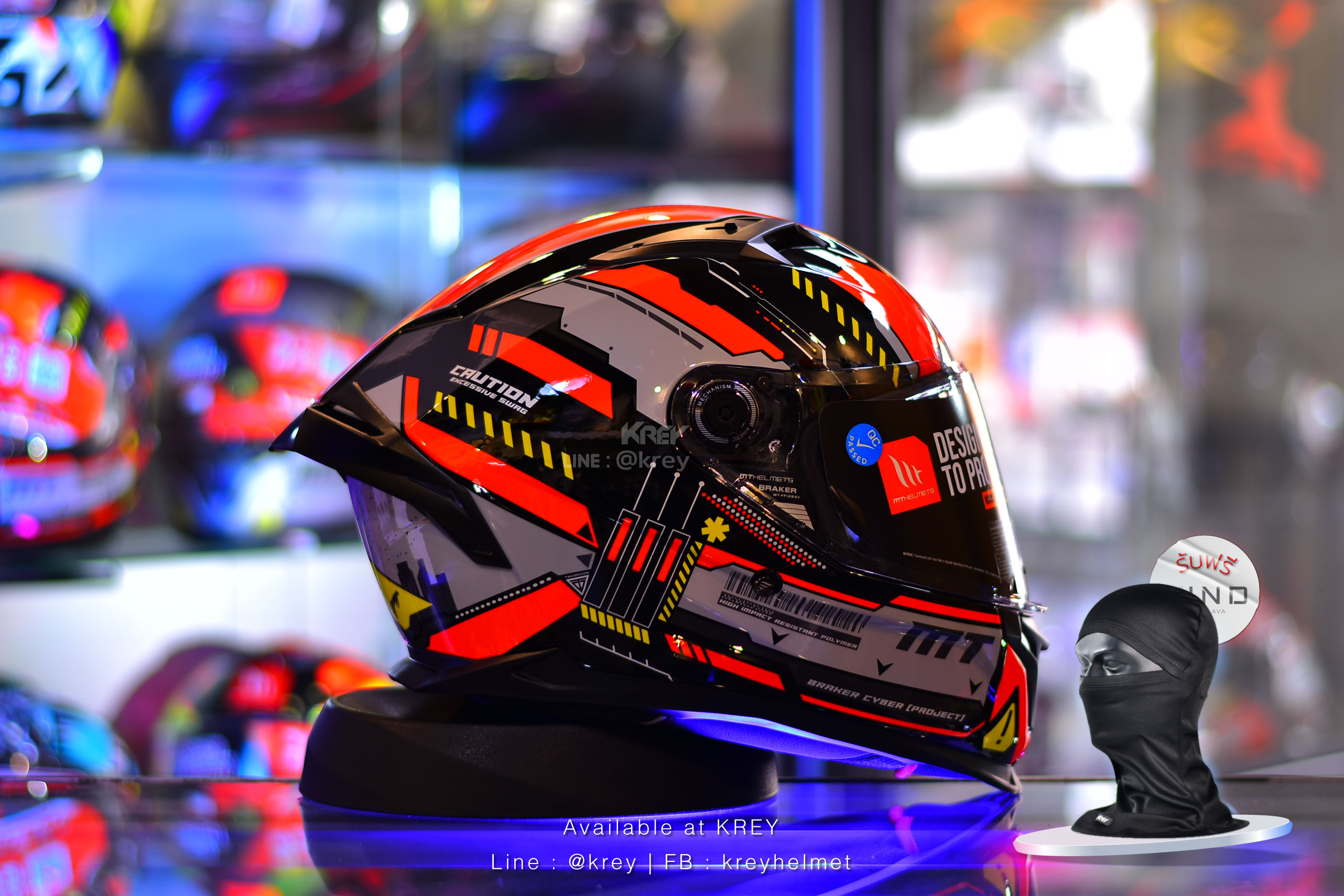 MT model BRAKER SV CYBER GLOSSY RED