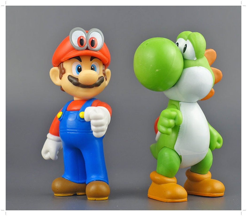 โมเดล Super Mario มาริโอ ลุยจิ ยอร์ซี่ ชุด 5 ตัว