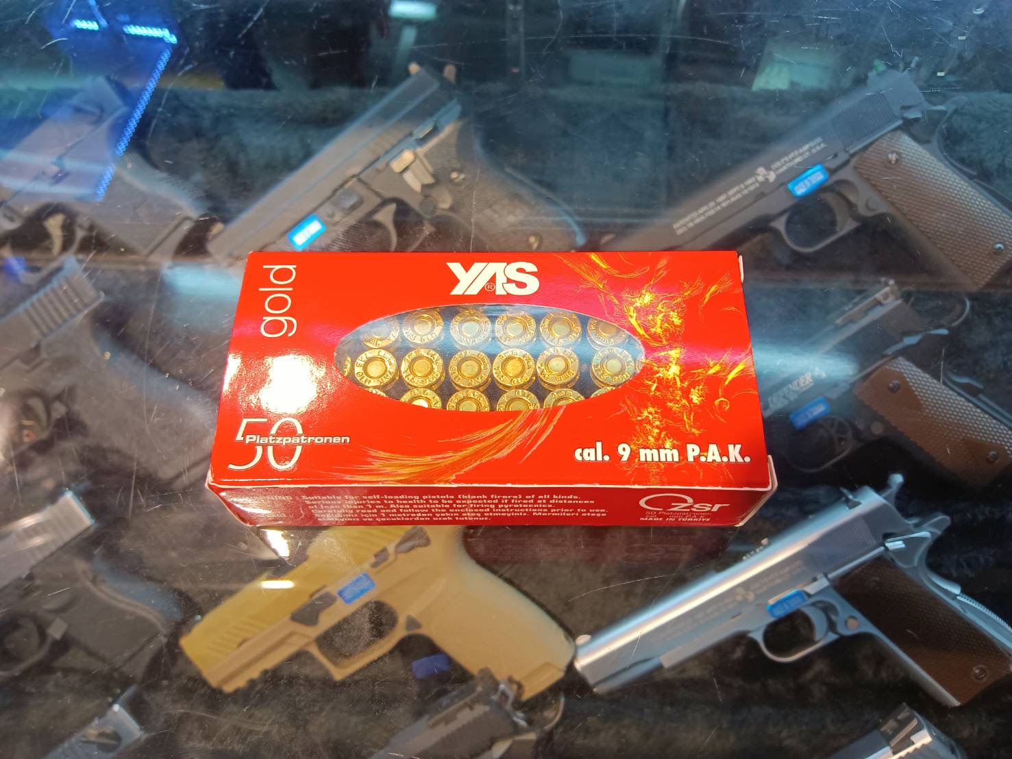 ลูกแบงค์กัน Yas 9mm pak 50นัด กล่องแดงปลอกทอง