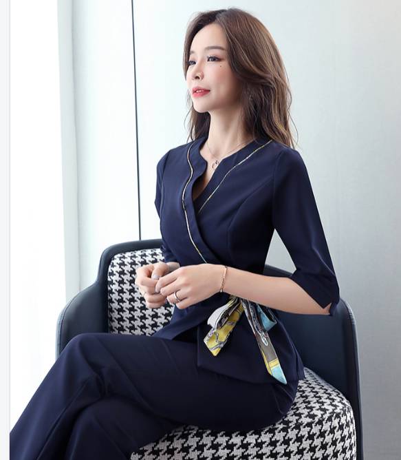 ชุดคลินิกความงาม ชุดร้านนวดสปา ชุดพนักงานต้อนรับ ชุดพนักงานเสริมสวย