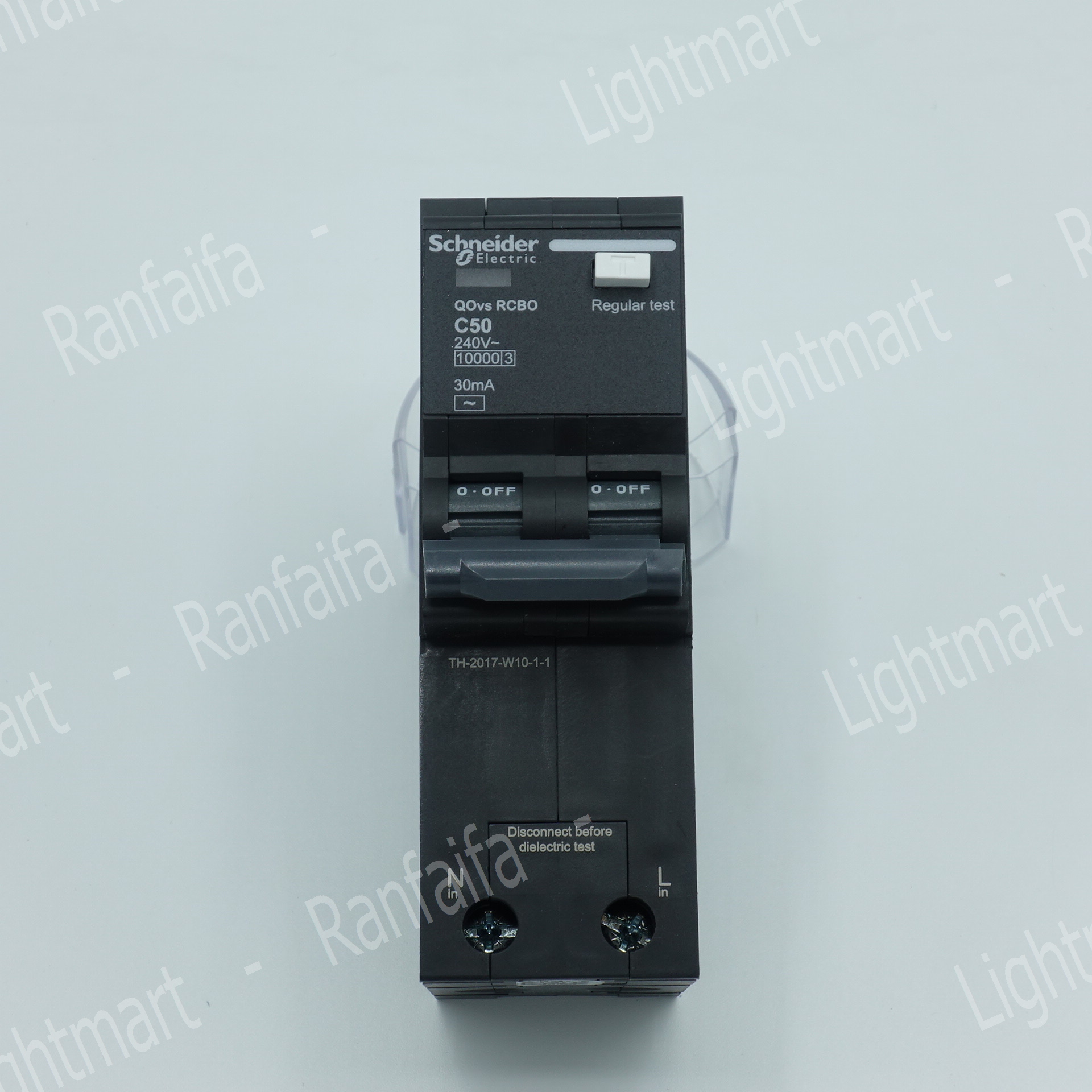 เมนเบรกเกอร์ 2P กันไฟดูด (RCBO) 16-63A "Schneider"