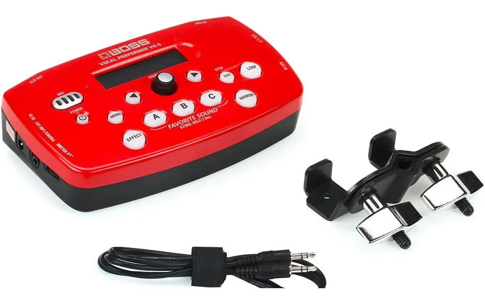 Boss VE5 (สีแดง) มัลติเอ็ฟเฟ็กต์สำหรับเสียงร้อง,ใส่ถ่านได้, รองรับทั้งงานแสดงสด/ สตูดิโอ รับประกัน 1 ปี