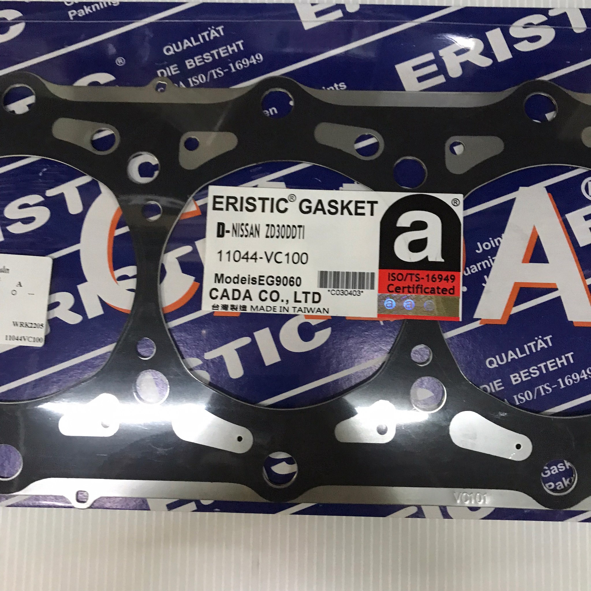 ประเก็นฝาสูบ NISSAN FRONTIER 3000 / ZD30 / D22T นิสสัน ฟรอนเทียร์ 11044-VC100 / EG9060 (แบบเหล็ก) ERISTIC