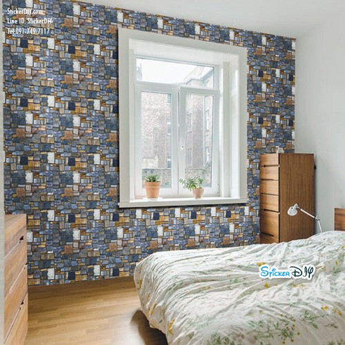 Wallpaper sticker วอลเปเปอร์แบบกาวในตัว SA1012 (หน้ากว้าง45cm.xยาว10m.)