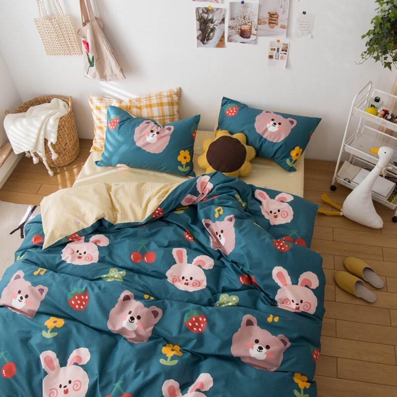 ชุดเครื่องนอน ผ้าปูที่นอน6ฟุต พร้อมผ้านวมขนาด 6ฟุต