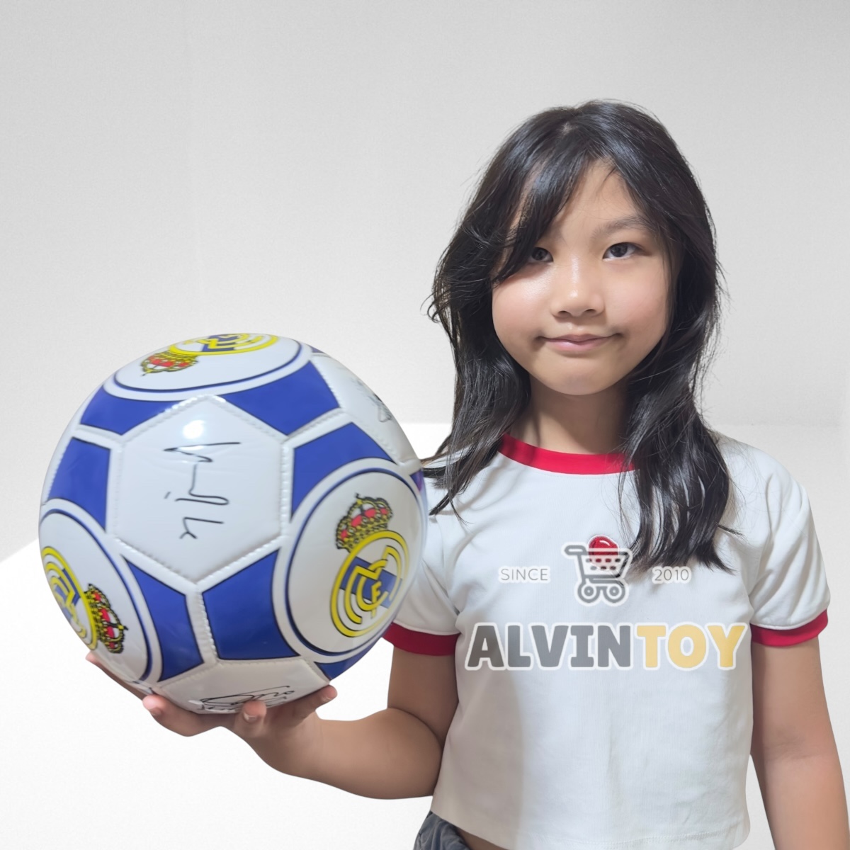 ลูกฟุตบอลหนังลายสโมสร เรอัลมาดริด