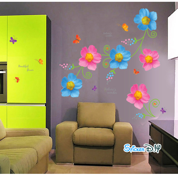 Transparent Wall Sticker สติ๊กเกอร์ติดผนัง Nature's wonder (กว้าง108cm.xสูง78cm.)