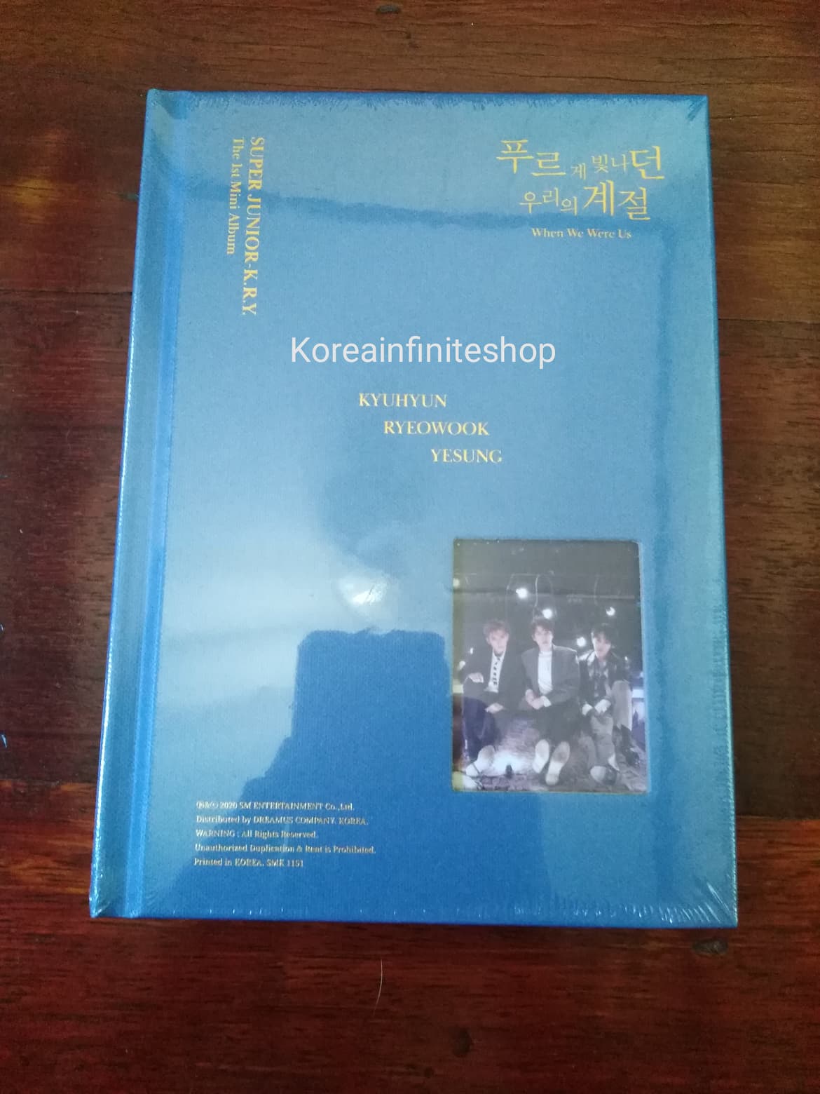 ( พร้อมส่ง ) Super Junior K.R.Y. The 1st Mini Album 푸르게 빛나던 우리의 계절 ( ryeowook ver ) + Poster
