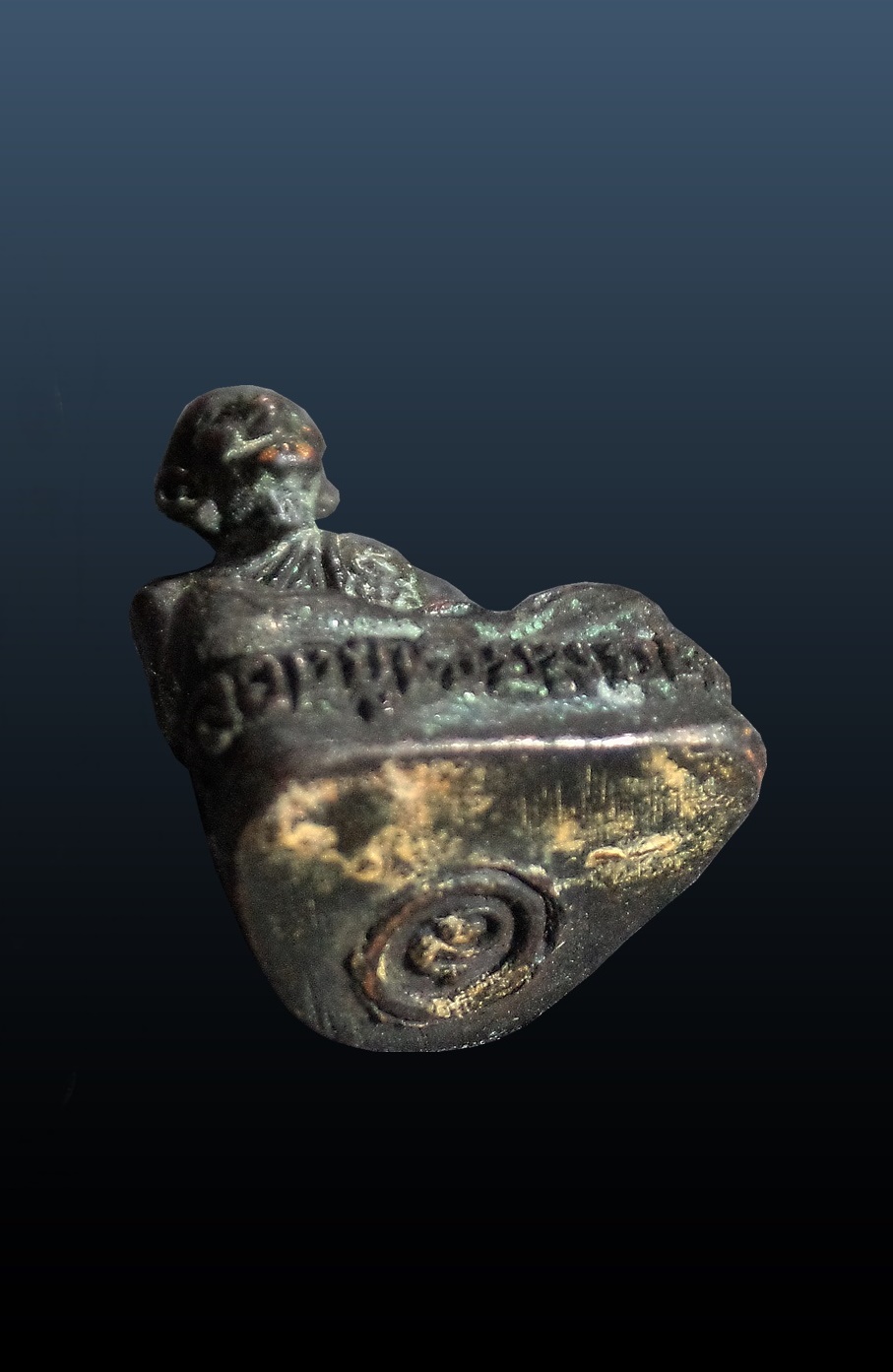 รูปหล่อรุ่นรับเสด็จ หลวงปู่เจียม วัดหนองยาว จ.สุรินทร์ ปี2537