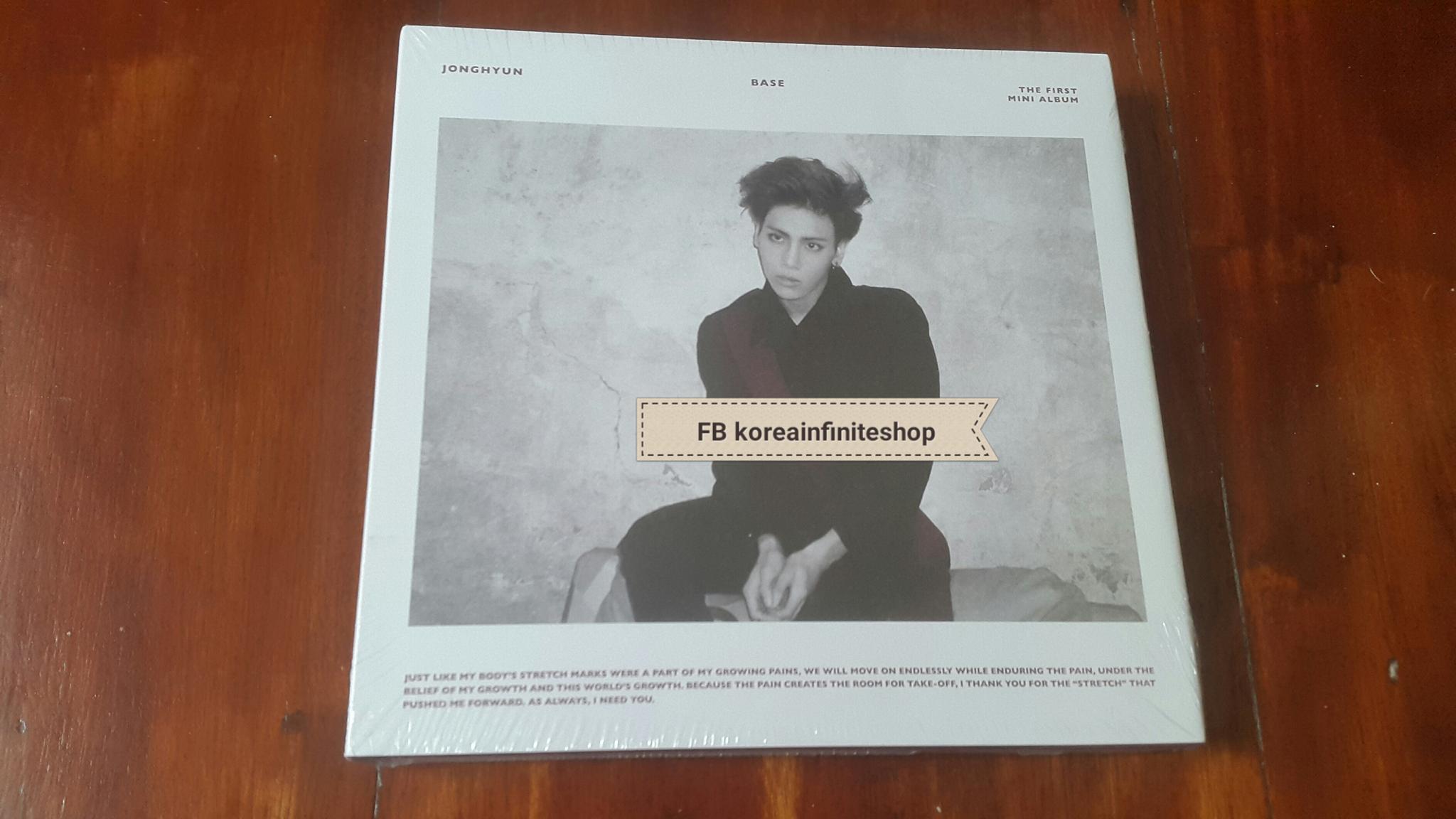 ( พร้อมส่ง ) JONGHYUN The 1st Mini Album Base ( White ver ) ** ไม่มี poster **