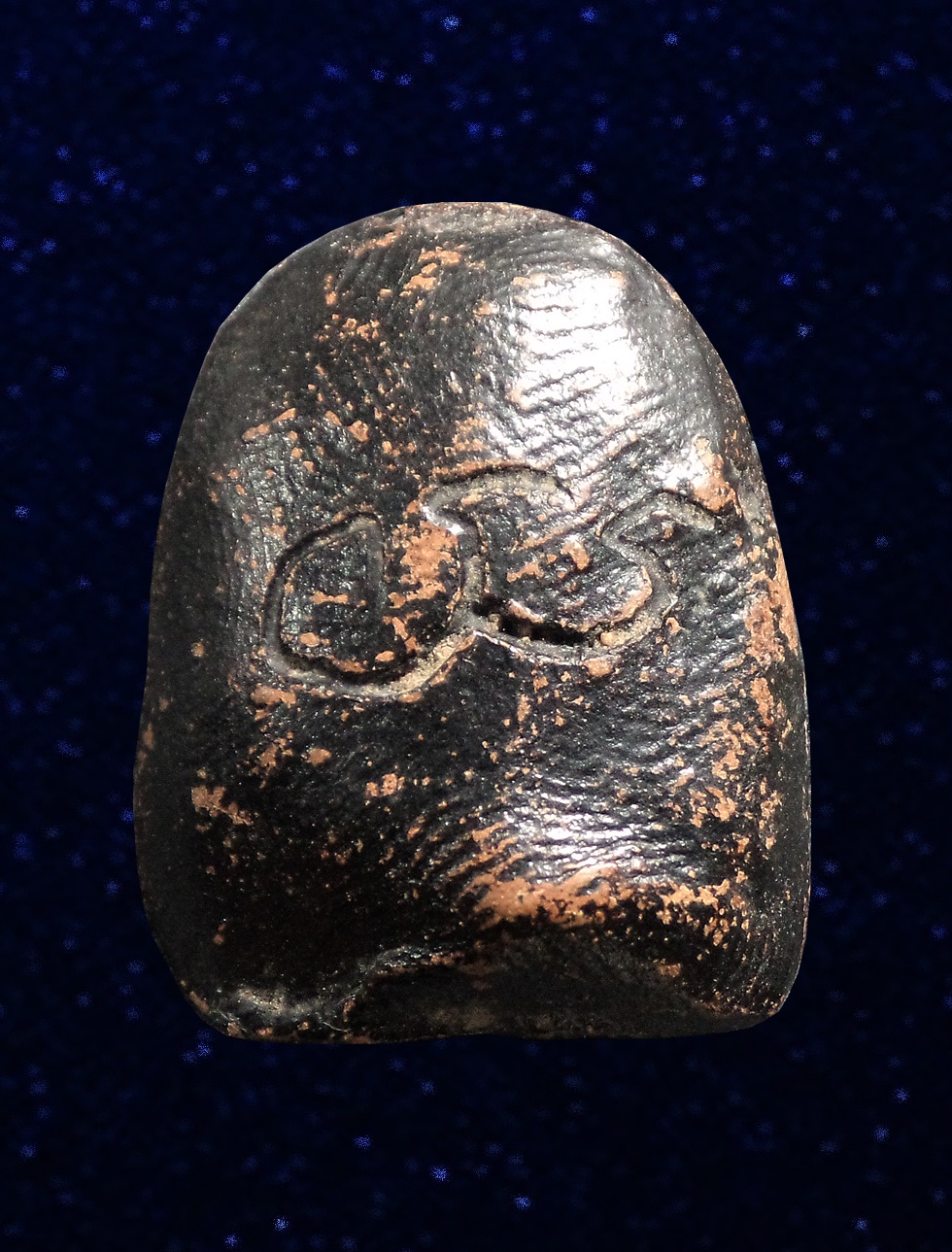 พระพิมพ์สะดุ้งกลับ เนื้อดิน