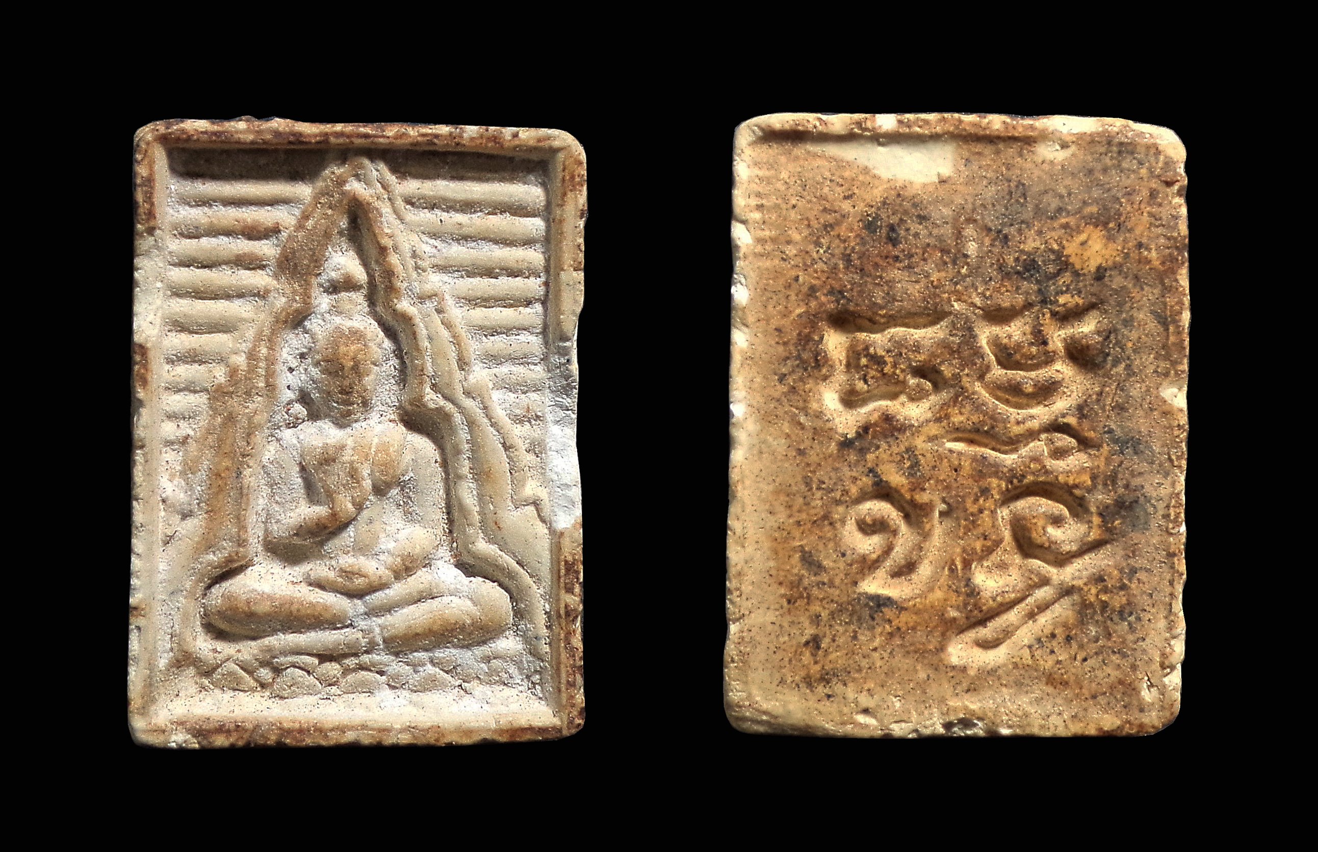 พระของขวัญ พิมพ์สี่เหลี่ยม รุ่น 4 วัดปากน้ำ กทม. ปี2514