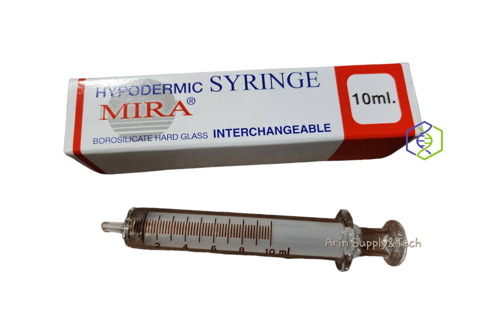 10ml Glass Syringe - MIRA (ไซริงค์แก้ว/กระบอกฉีดยาแก้ว)