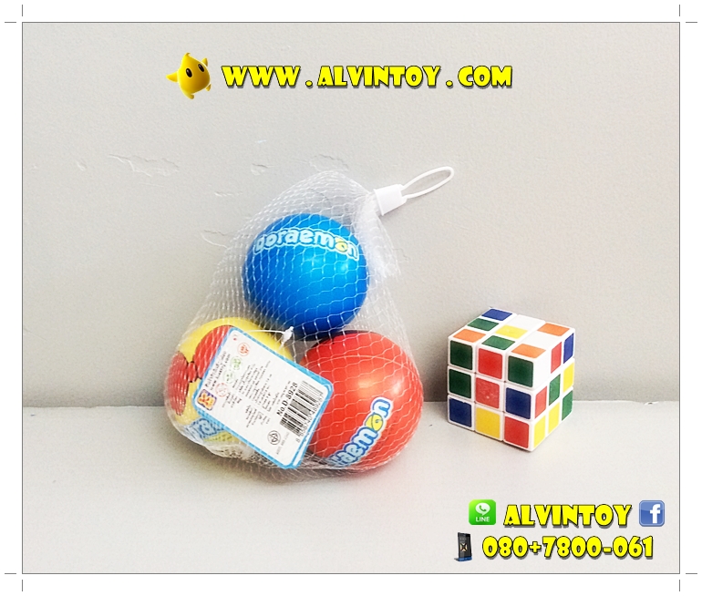 บอลยางหน้า Doraemon 3 ลูก