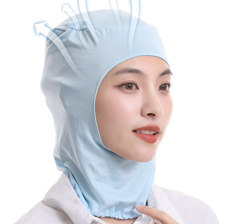 หมวกโรงงาน หมวกอนามัยป้องกันฝุ่น หมวกคลุมผม ป้องกันผมร่วง