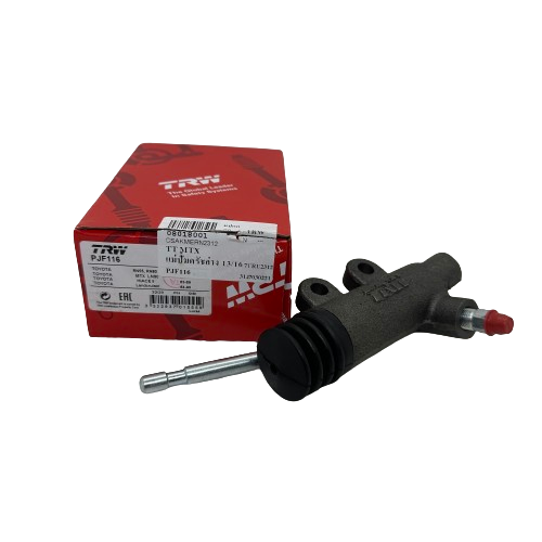 แม่ปั้มคลัทช์ ล่าง TOYOTA MIGHTY-X/ LN85-90 โตโยต้า ไมตี้เอ็กซ์ ขนาด (13/16) เบอร์ PJF116 ยี่ห้อ TRW (CLUTCH SLAVE CYLINDER)