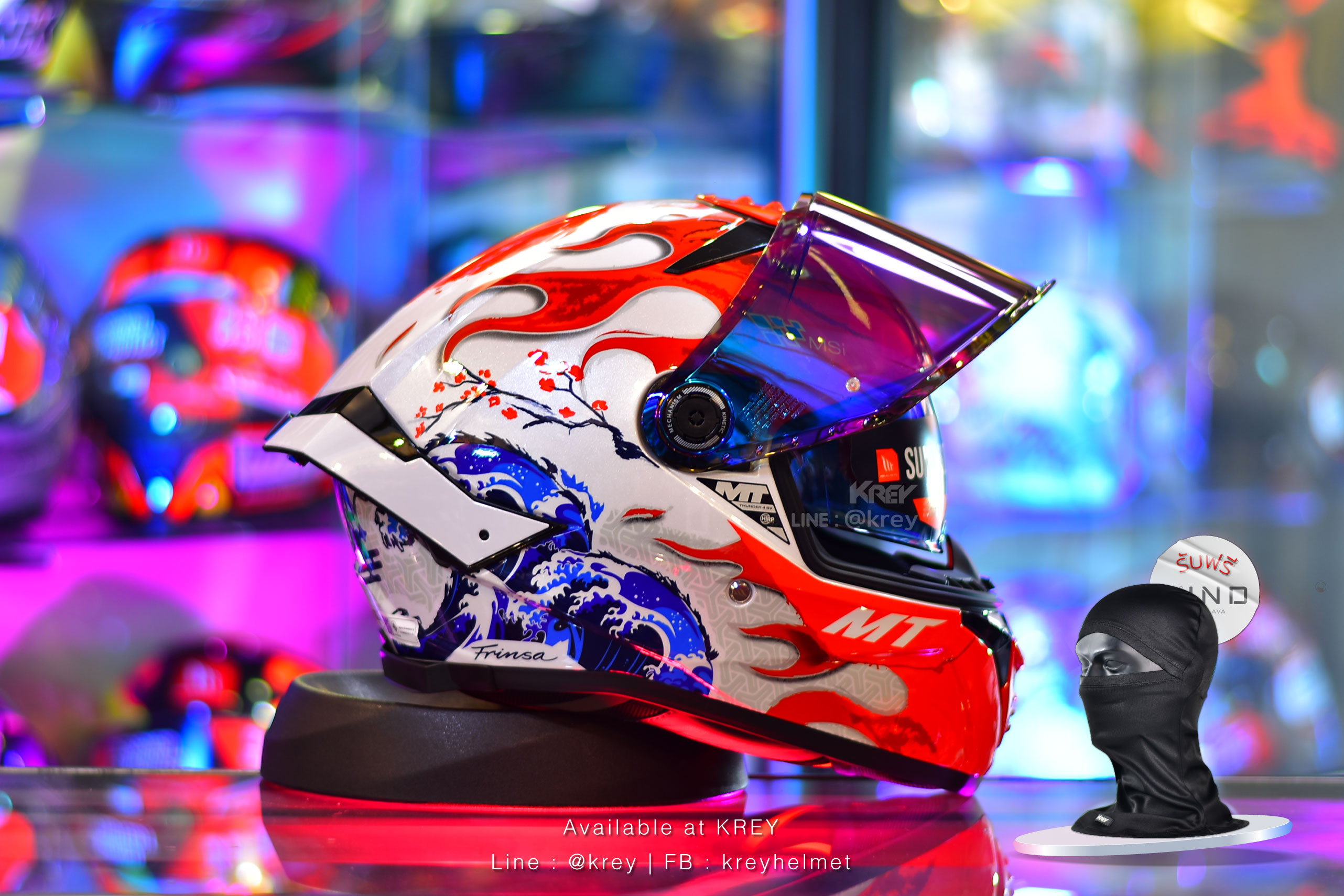 MT model THUNDER 4 SV YAMANAKA JAPAN GLASS WHITE RED